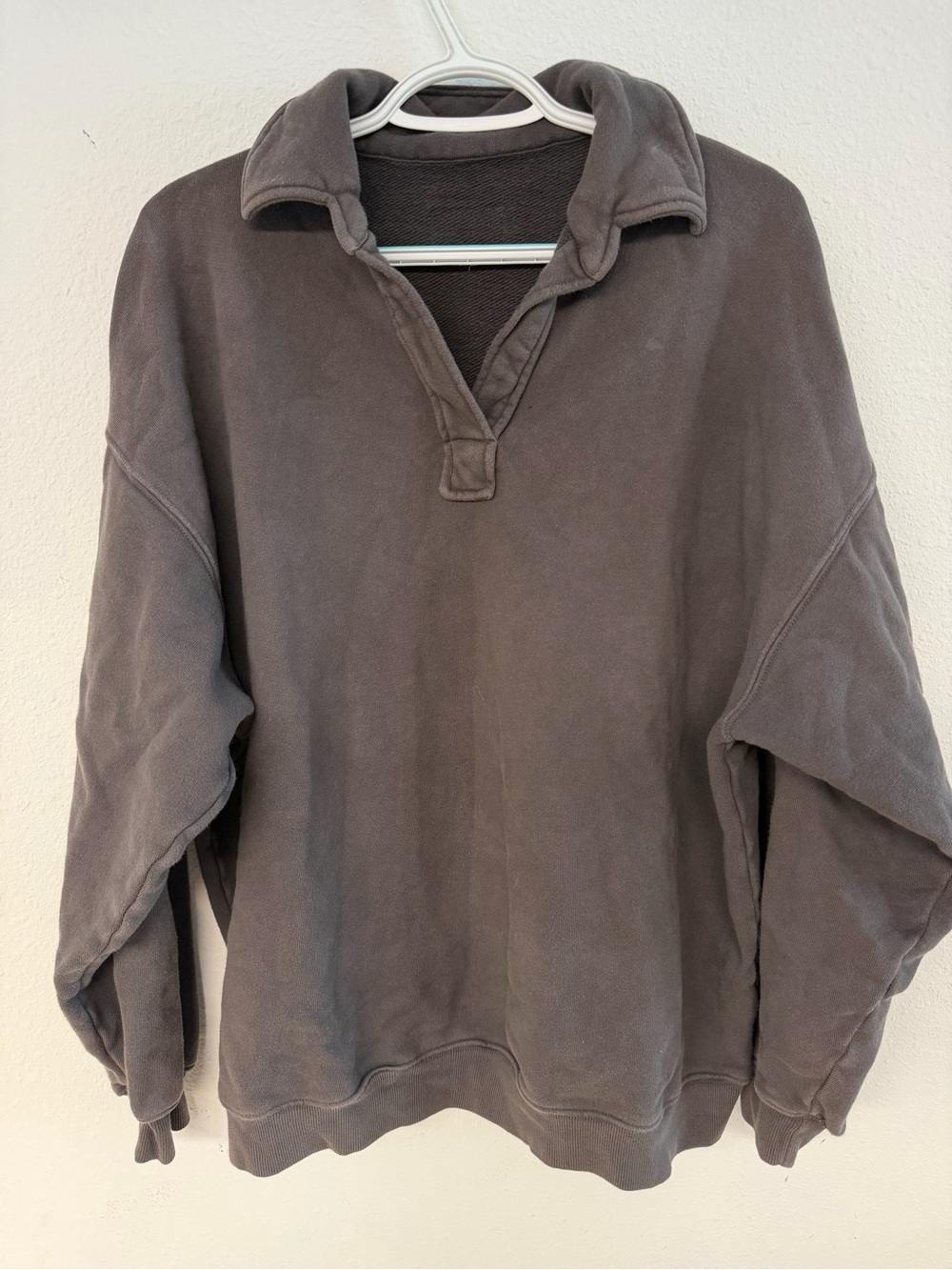 Daily Drills Women's Charcoal Zip-Pullover Sweatshirt